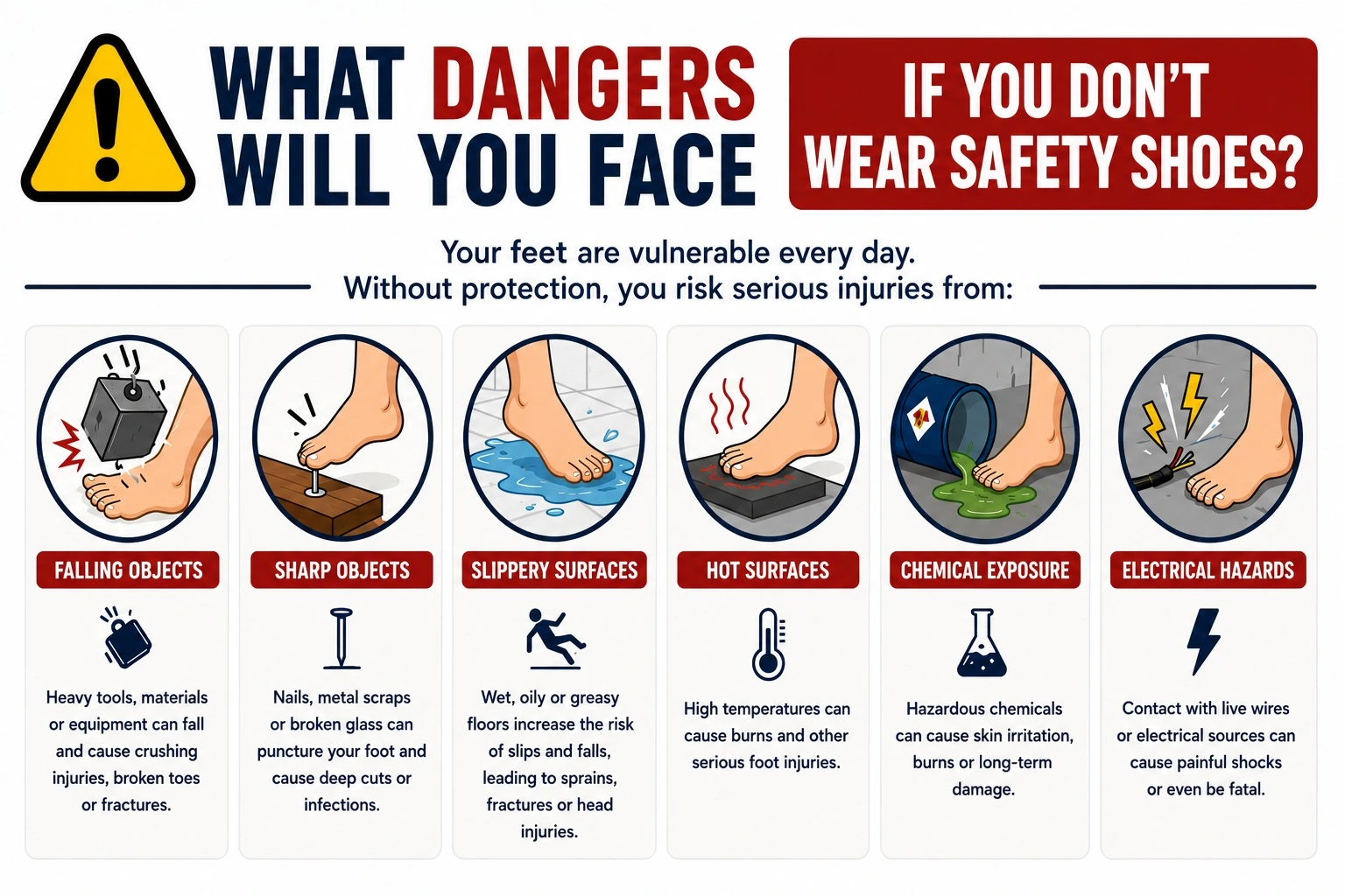 Why should wear safety shoes