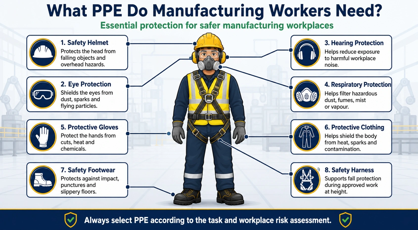 PPE for manufacturing industry in Singapore