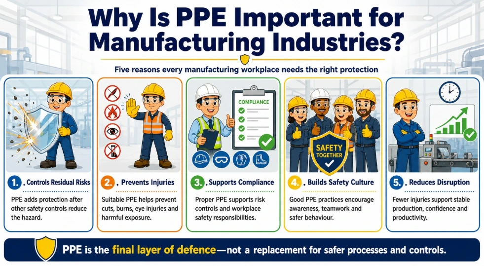 PPE for manufacturing industry in Singapore